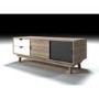 LPD Scandi Oak Effect TV Unit Grey and White Drawers - TV's up to 45"