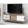 LPD Scandi Oak and White TV Unit - TV&#39;s up to 55&quot;