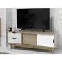 GRADE A1 - LPD Scandi Oak and White TV Unit - TV's up to 55"