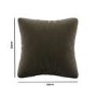 Green and Yellow Velvet Fibre Filled Reversible Sofa Scatter Cushion - 45 x 45cm - Orin