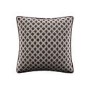 Brown Patterned Rope Trim Sofa Scatter Cushion - 45 x 45cm - Eos