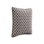Brown Patterned Rope Trim Sofa Scatter Cushion - 45 x 45cm - Eos
