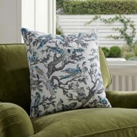 Beige Patterned Sofa Scatter Cushion - 45 x 45cm - Aether