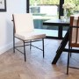 Set of 2 White Cushioned Dining Chairs - Scout