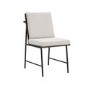 Set of 2 White Cushioned Dining Chairs - Scout