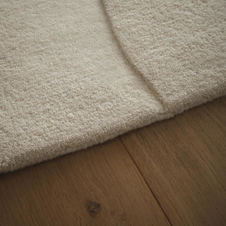 Hand Carved Abstract Beige Rug - 230 x 160 cm - Boulder - Origins
