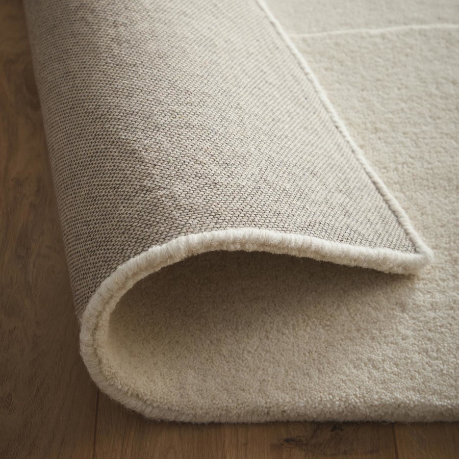Hand Carved Abstract Beige Rug - 230 x 160 cm - Boulder - Origins