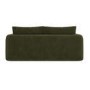 Khaki Green Velvet 3 Seater Sofa - Sade 