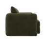 Khaki Green Velvet Armchair - Sade 