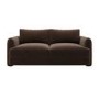 Chocolate Brown Velvet 3 Seater Sofa - Sade