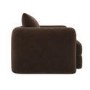 Chocolate Brown Velvet Armchair - Sade