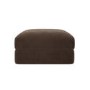 Chocolate Brown Velvet Ottoman Storage Footstool - Sade