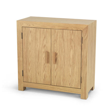 Chunky Solid Oak Storage Cabinet 