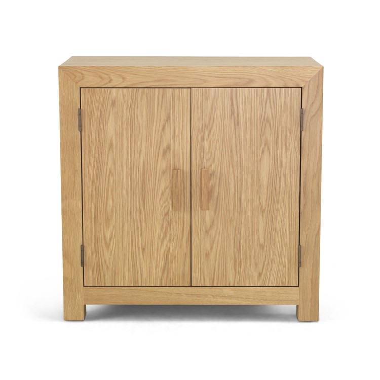 Chunky Solid Oak Storage Cabinet 