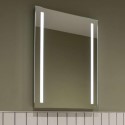 SE140029N0 Sensio Lumino Evo+ Rectangular Bathroom Mirror with Battery Operated Lights - 500 x 700mm
