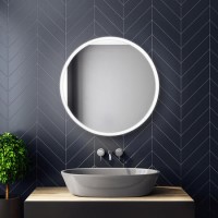 Sensio Como Round Backlit LED Heated Bathroom Mirror 800mm
