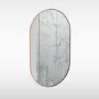 Sensio Nebula Oval Bronze Heated Bathroom Mirror with Lights 500 x 800mm