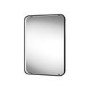 Sensio Aspect Rectangular Black Heated Bathroom Mirror with Lights 700 x 500mm