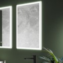 SE30298T0 Sensio Eclipse Single Door Recessed Bathroom Mirror Cabinet with Lights & Shaver Socket 700 x 500mm