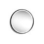 Sensio Dawn Round Black LED Heated Bathroom Mirror 600mm