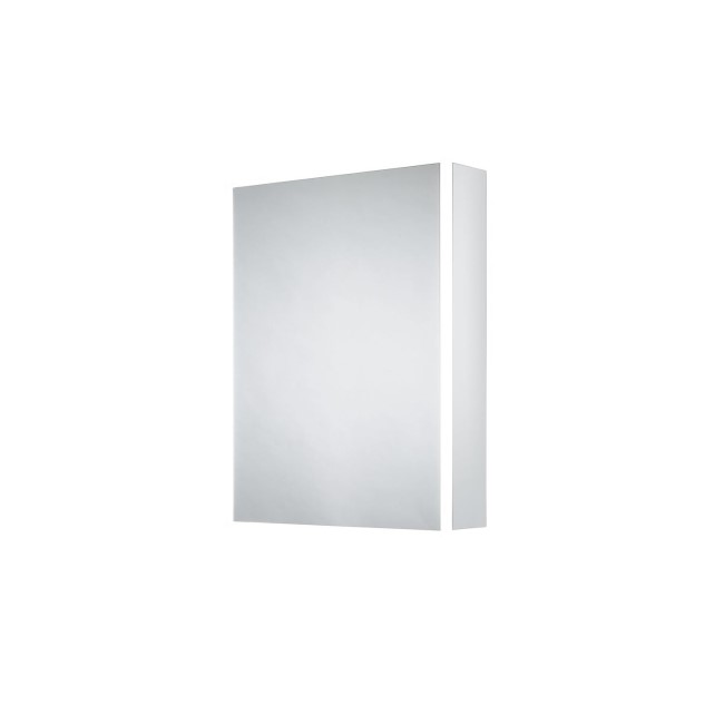 Sensio Ainsley Double Door Chrome Mirrored Bathroom Cabinet with Lights & Bluetooth Speakers 564 x 700mm