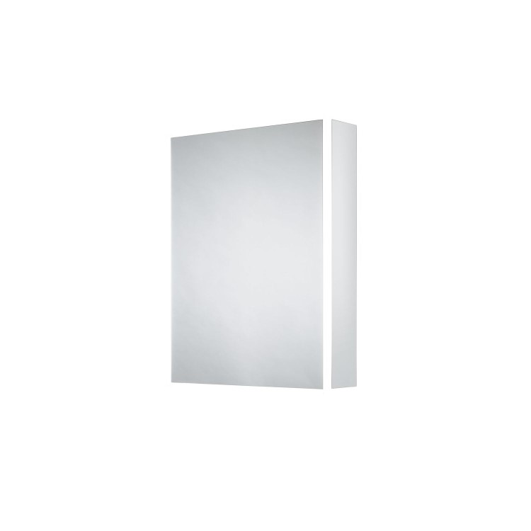 Sensio Ainsley Double Door Chrome Mirrored Bathroom Cabinet with Lights & Bluetooth Speakers 564 x 700mm