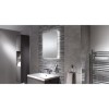 Sensio Avalon Rectangular Backlit LED Heated Bathroom Mirror with Bluetooth 500 x 700mm