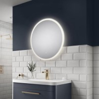 Sensio Como Round Backlit Heated Bathroom Mirror with Lights 600mm