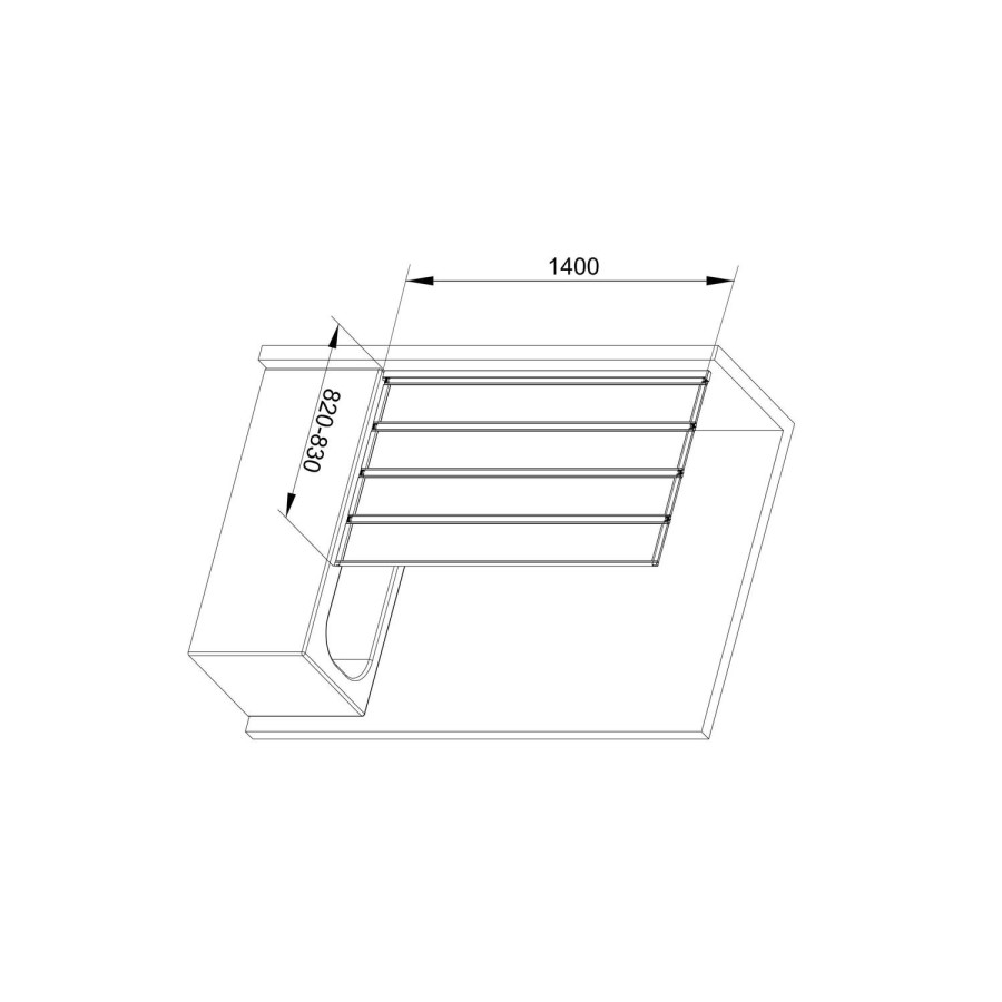GRADE A1 - 4 Fold Shower Bath Screen with Chrome Frame 830 x 1400mm