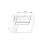 GRADE A1 - 4 Fold Shower Bath Screen with Chrome Frame 830 x 1400mm