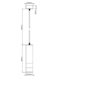 IP44 Black Bathroom Pendant Light - Solinas