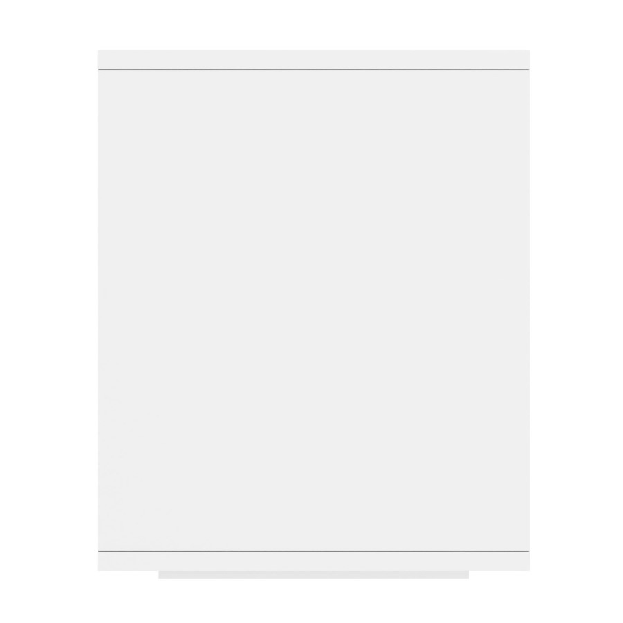 GRADE A1 - Selena White High Gloss Bedside Table With LED Light