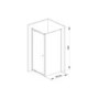 6mm Glass Side Panel -  800 x 1850mm