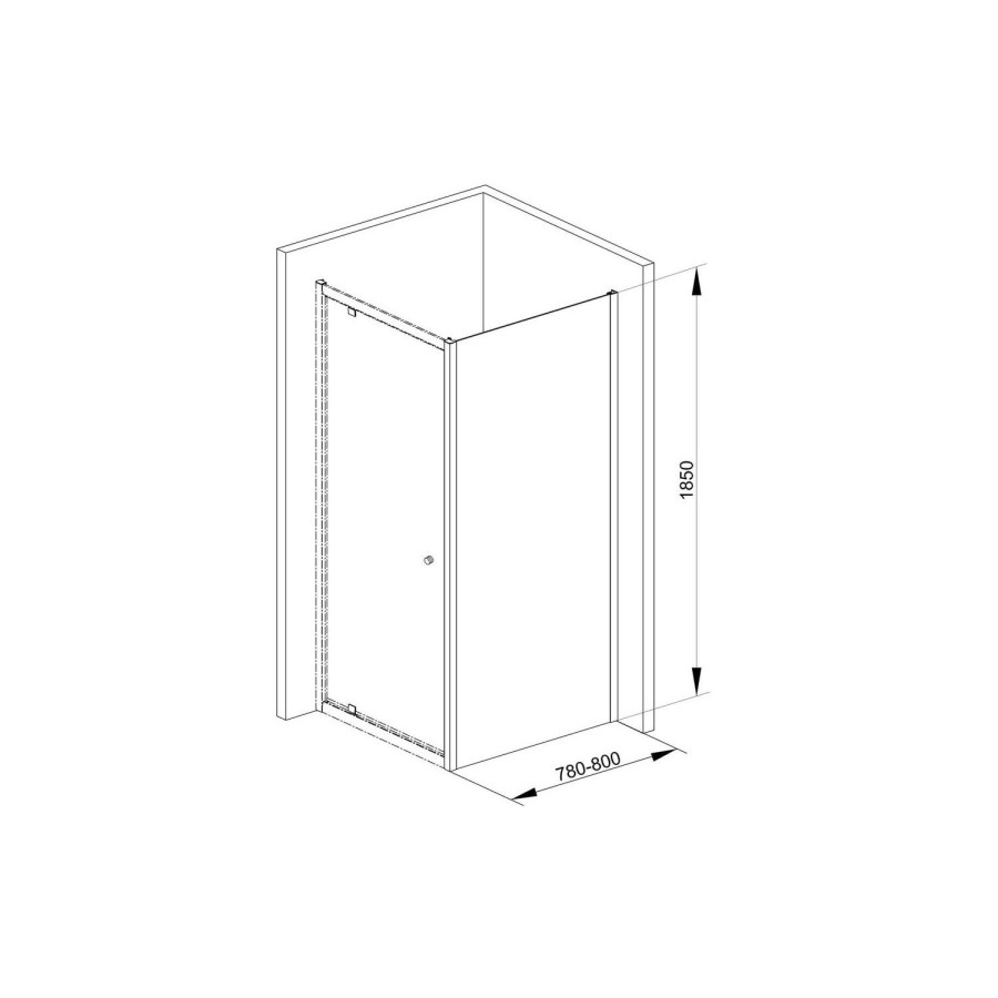 6mm Glass Side Panel -  800 x 1850mm