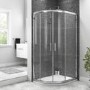 Offset Quadrant Sliding Shower Enclosure 800 x 1000mm - 6mm Easy Clean Glass - Taylor & Moore Range