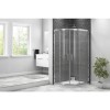 Offset Quadrant Sliding Shower Enclosure 800 x 1000mm - 6mm Easy Clean Glass - Taylor &amp; Moore Range