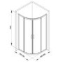 Offset Quadrant Sliding Shower Enclosure 800 x 1000mm - 6mm Easy Clean Glass - Taylor & Moore Range
