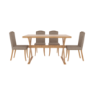 Seville Solid Wood Oak Finish Dining Table