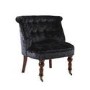 Shannon Crushed Velvet Black Chair