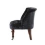 Shannon Crushed Velvet Black Chair