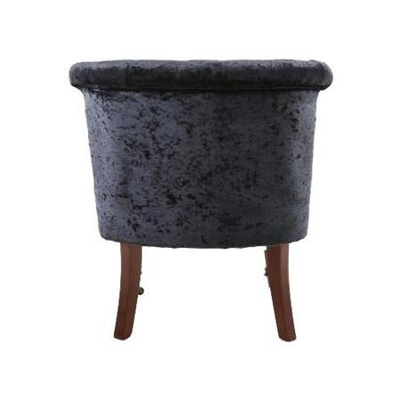 Shannon Crushed Velvet Black Chair