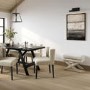 Beige Upholstered Buttoned Dining Chair - Shay
