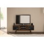 Birlea Shard TV Unit Walnut and Black