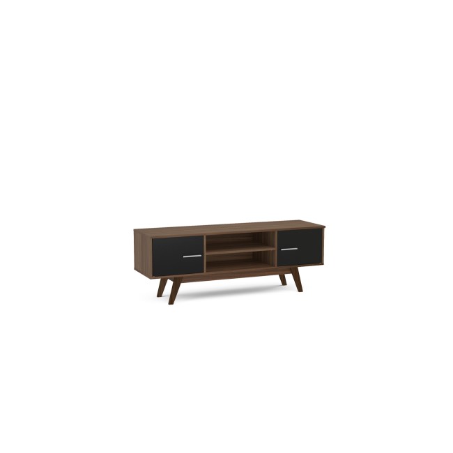 Birlea Shard TV Unit Walnut and Black