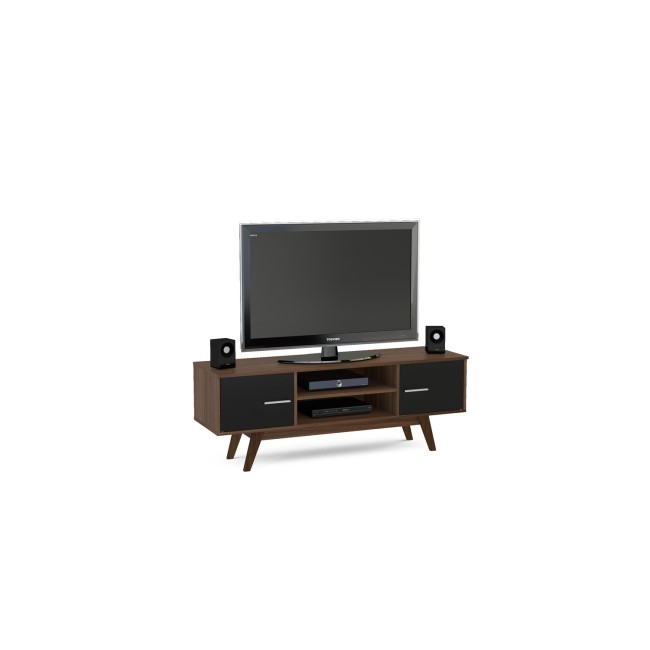 Birlea Shard TV Unit Walnut and Black