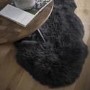 Black Quad Genuine Sheepskin Rug - 160 x 105 cm - Origins