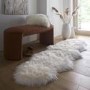 Natural Double Genuine Sheepskin Rug - 175 x 70 cm - Origins