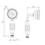 Traditional style Ceramic Shower handset