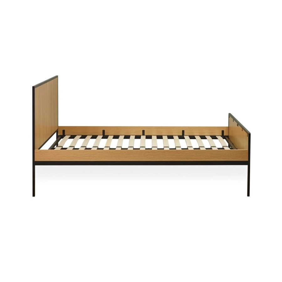 Oak Effect Double Bed Frame - Julian Bowen