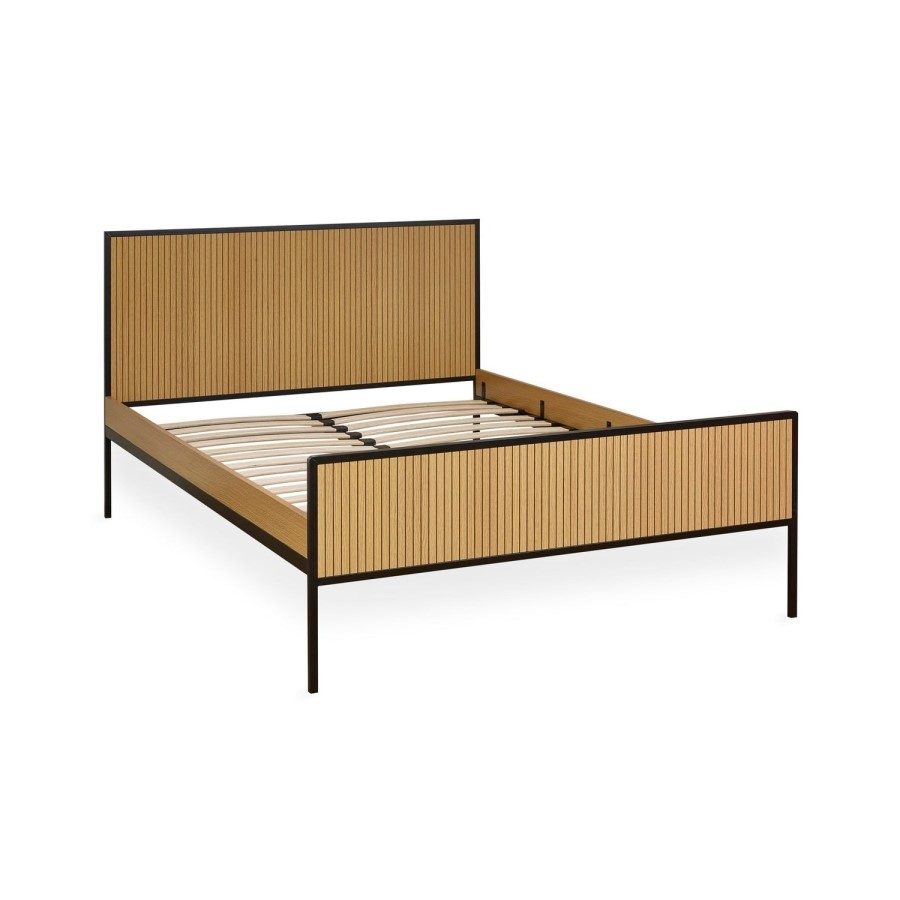 Oak Effect Double Bed Frame - Julian Bowen